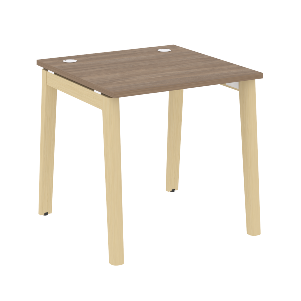 Стол рабочий на деревянных опорах Onix Wood OW.SP-0.8 780x800x750 (Дуб Аризона/Дуб Светлый)